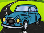 Desenho animado Automobile Jigsaw